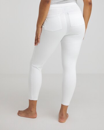 Spanx Medium Control Jean-ish Ankle Leggings White