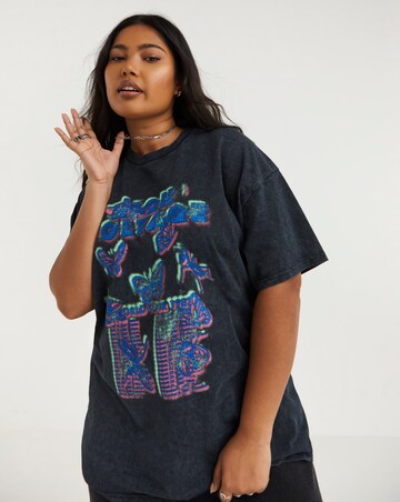 Black High Voltage Graffiti Tee