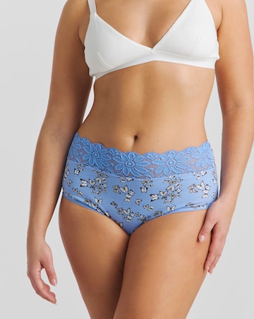 Pretty Secrets 5 Pack Lace Top Full Brief Knickers Butterfly