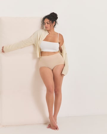 Sloggi 3 Pack Cotton Basic Maxi Knickers, Black, Skintone or White