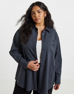 Oversized Pinstripe Shirt