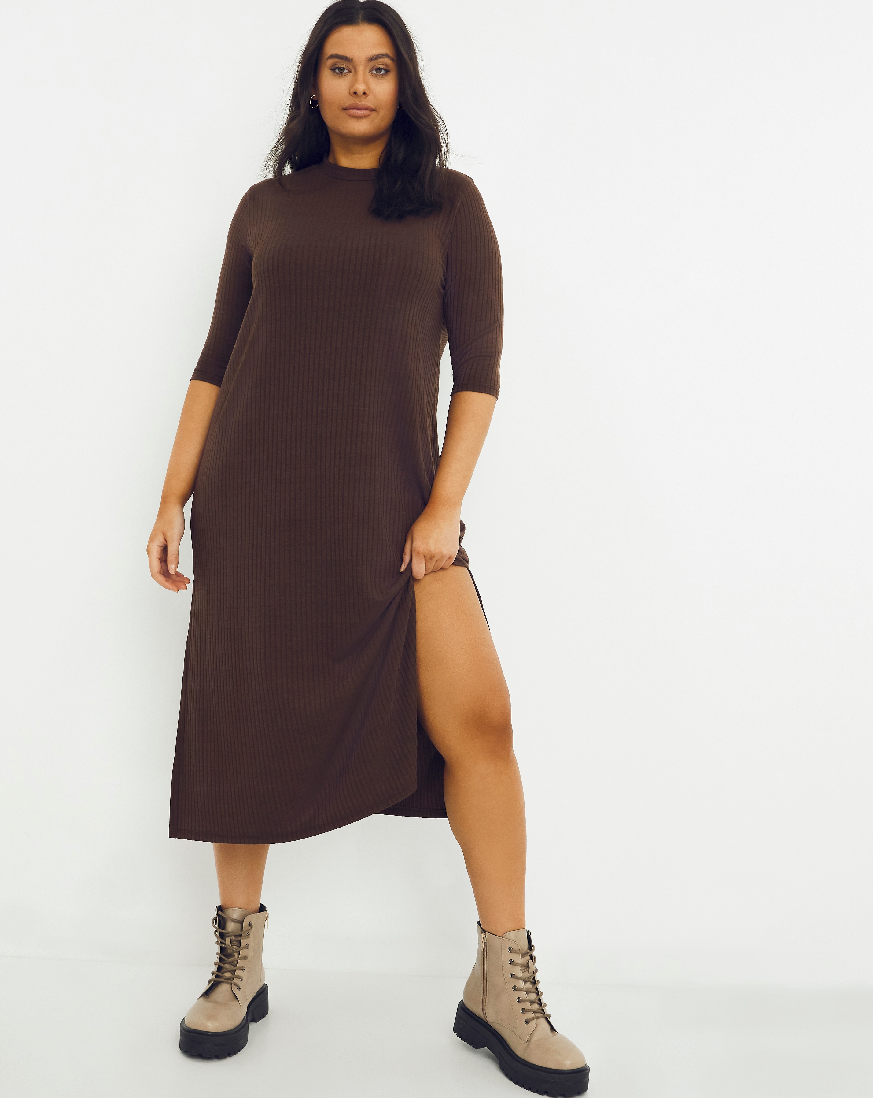 Plus size t hot sale shirt midi dress