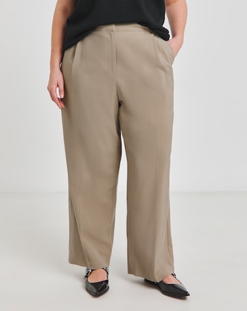 Simply Be Neutral Soft Twill Wide Leg Co-ord Trouser