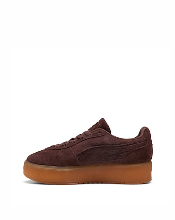 PUMA Palermo Elevata Bow Suede Trainers