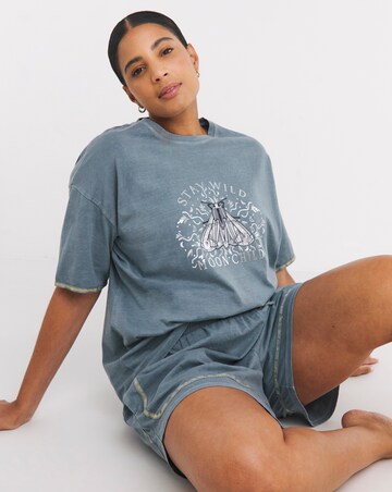 Band Tee Pyjama Shortie Set