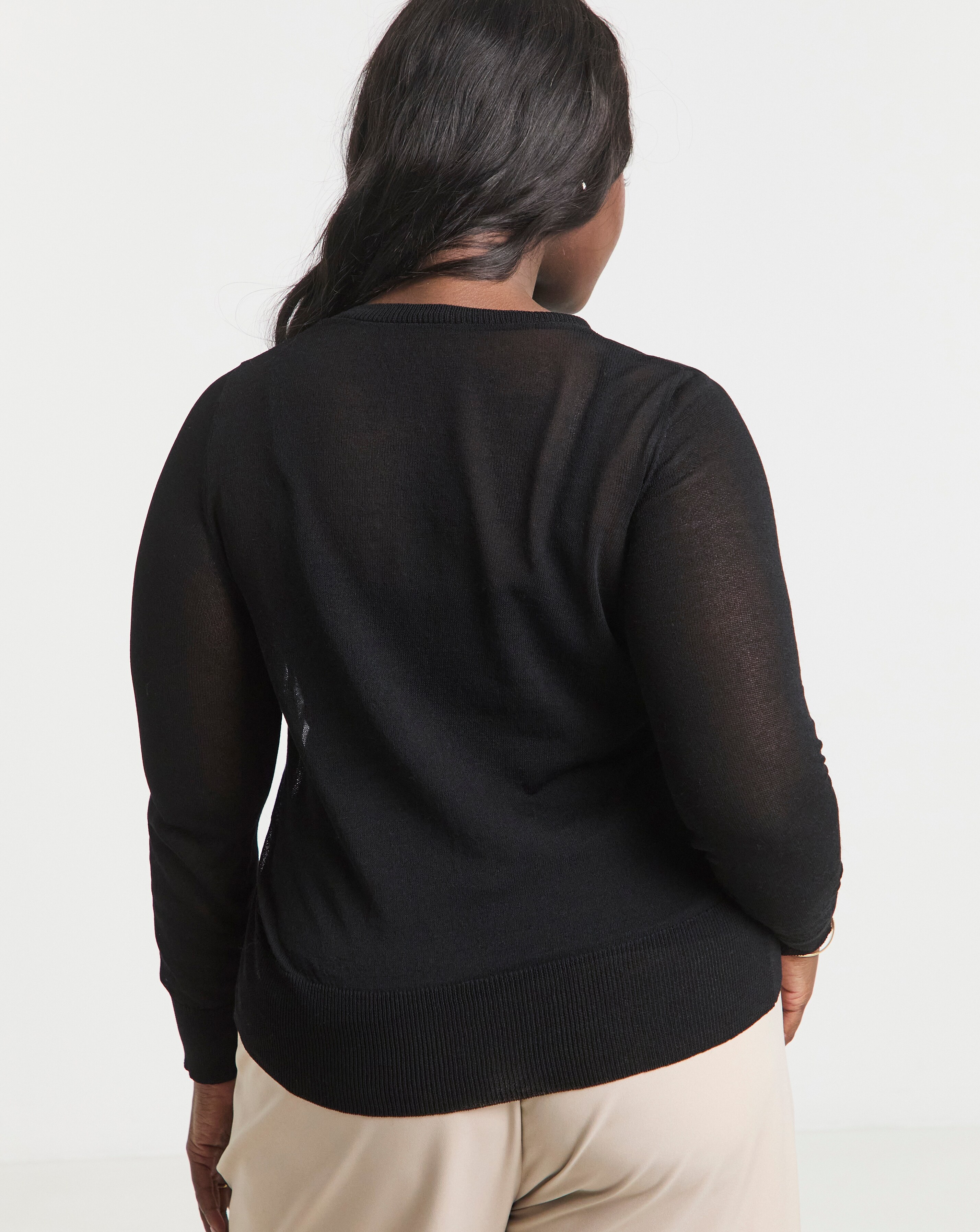 Sheer Knit Cardigan | Simply Be