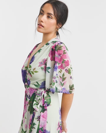 Hope & Ivy Pricilla Wrap Maxi Dress