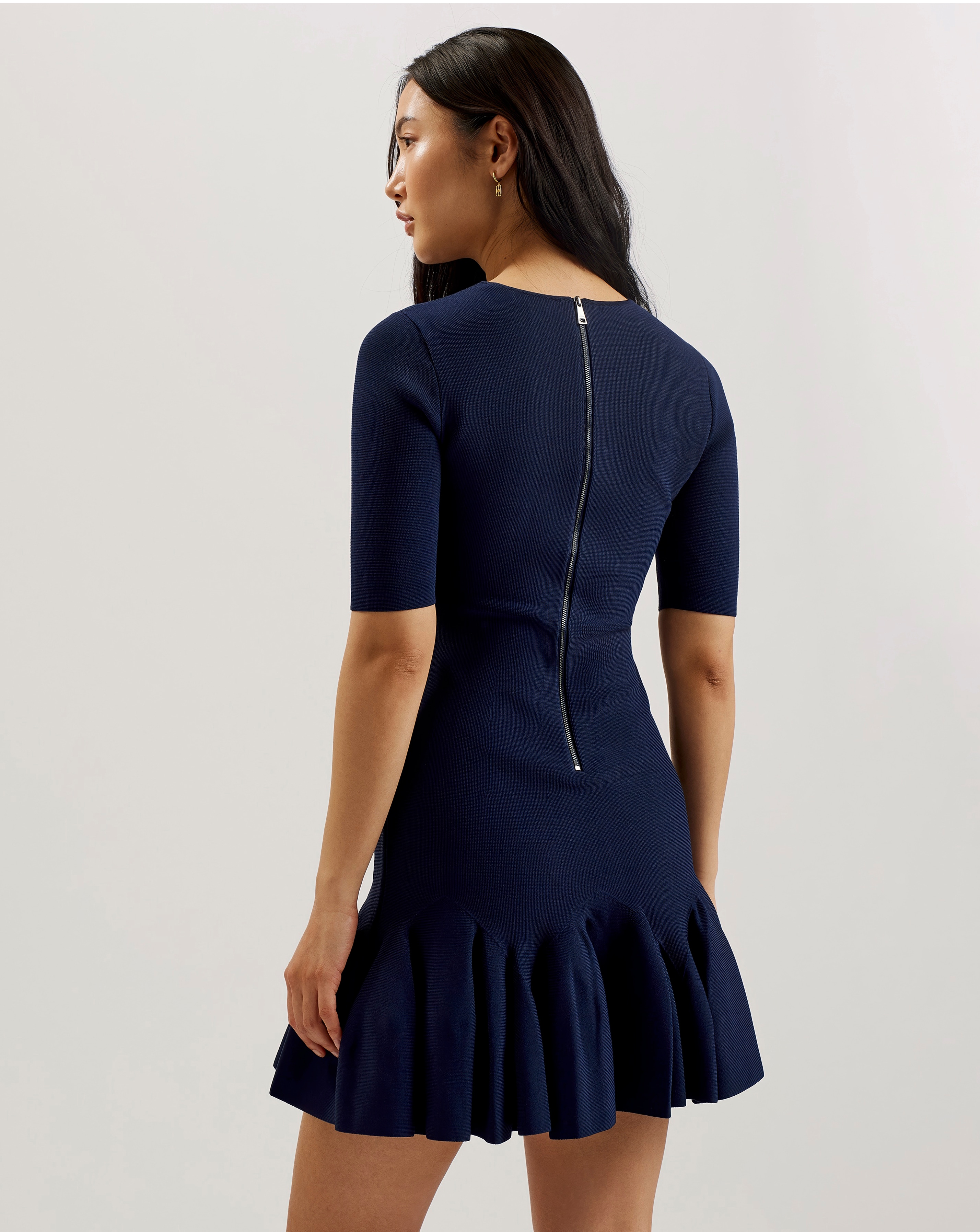 Ted Baker Alzann Fit and Flare Knitted Mini Dress | Simply Be