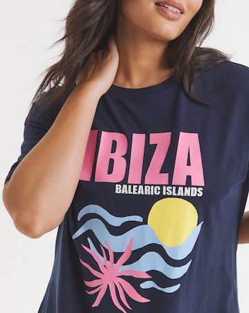 Ibiza Print Value T-Shirt Nightie
