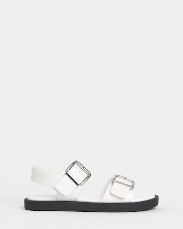 Heidi Two Part Buckle Comfort Sandals - Extra Wide Fit (EEE)