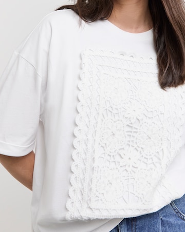 Native Youth Crochet Panel T-Shirt