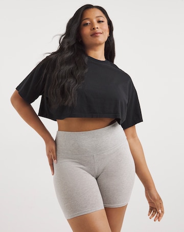 Pretty Secrets 2 Pack Cotton Comfort Shorts Black/Grey