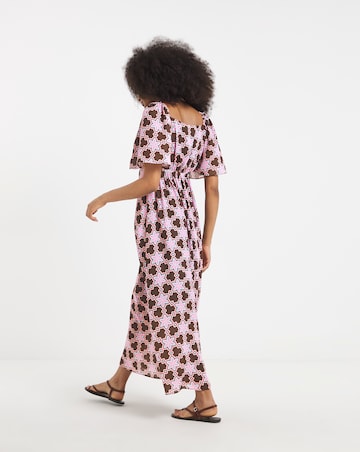 Twisted Wunder Maxi Chiffon Dress
