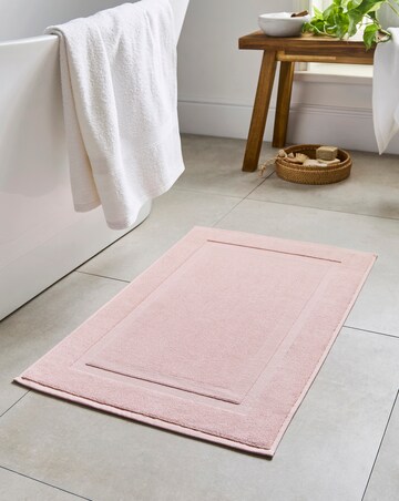 Egyptian Cotton Bath Mat - Soft Pink
