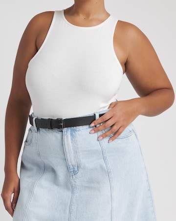 Light Wash A Line Maxi Denim Skirt