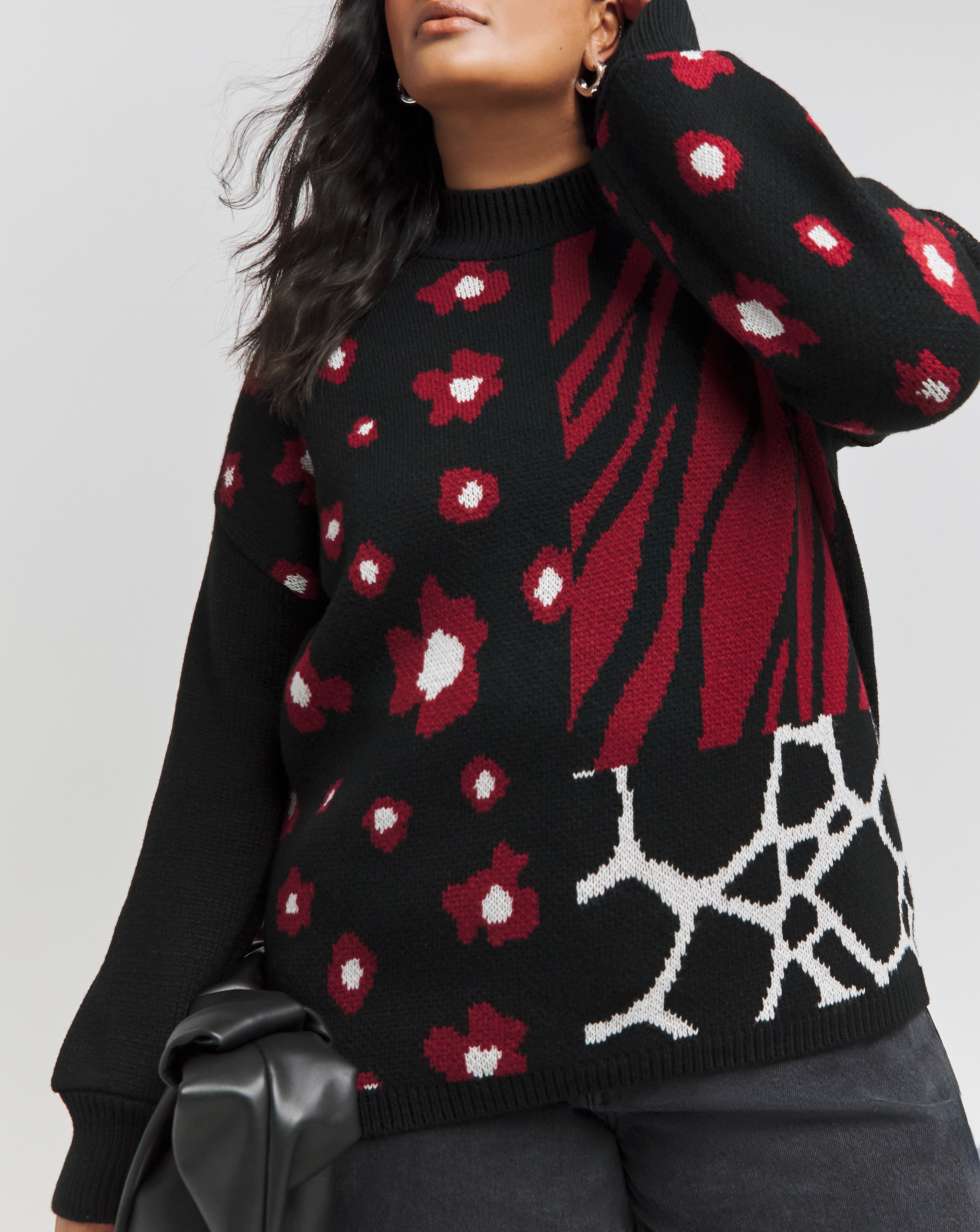 Joe Browns Mix Print Animal Jumper | Simply Be