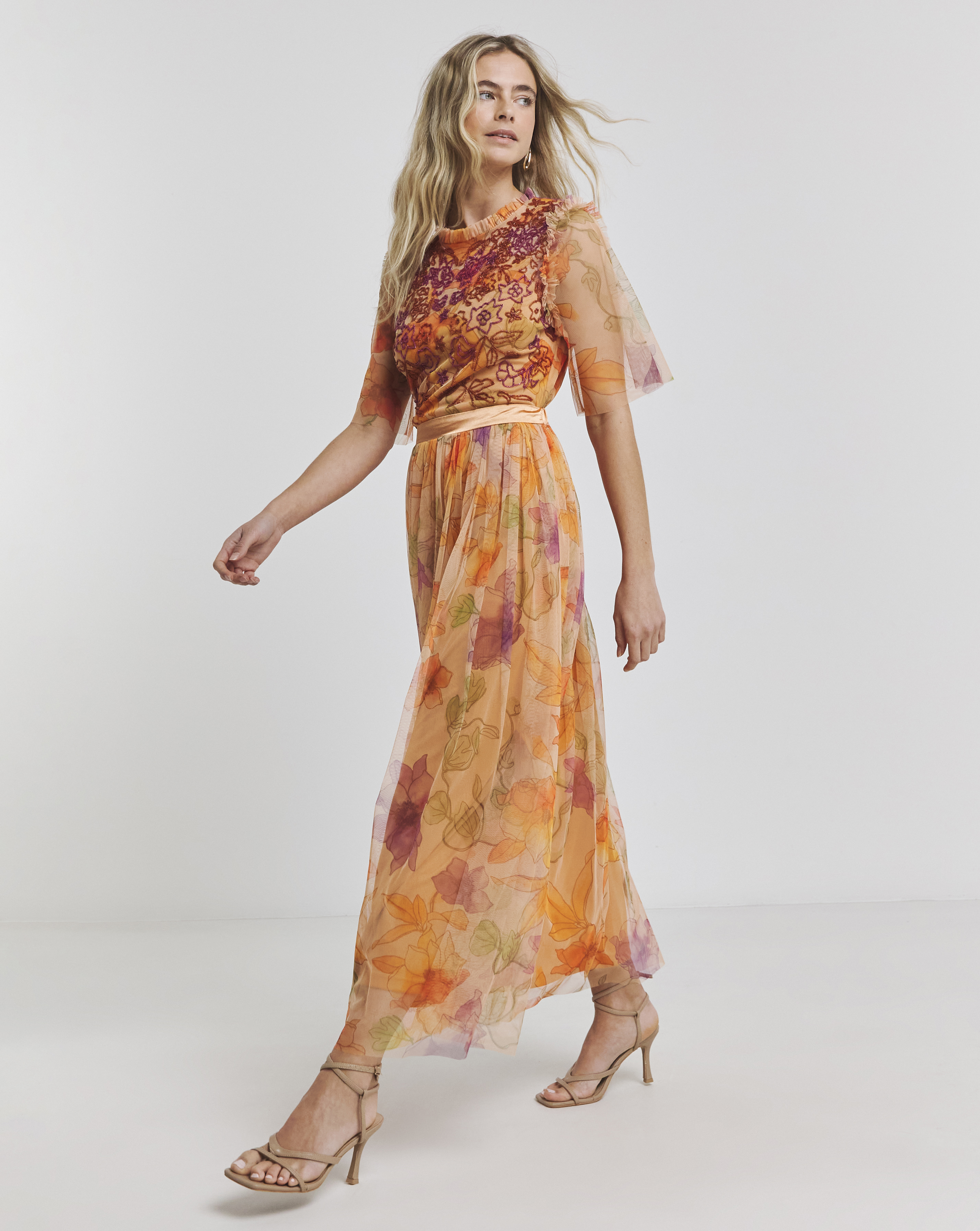 joanna hope beaded bodice maxi dress Joanna Hope Beaded Bodice Maxi Dress Size 28 uk rrp 120 LS7 BB 14