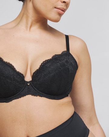Ann Summers Sexy Lace Planet Plunge Bra Black