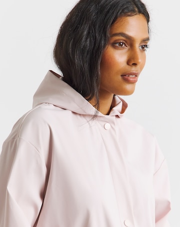Simply Be Pink Short Rubberised Mac