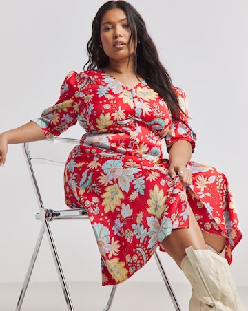 Joe Browns Poppy Floral Midi Dress