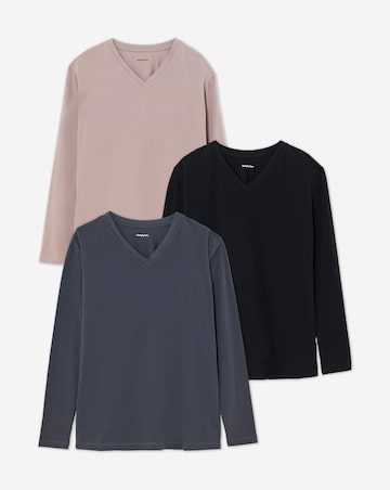 Black Slate Mocha 3 Pack High Neck Tops