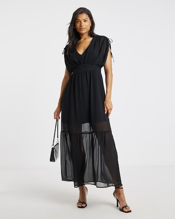 Religion V Neck Maxi Dress