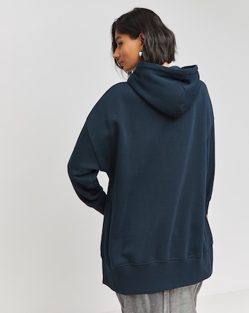 Midnight Blue Extreme Longline Hoodie