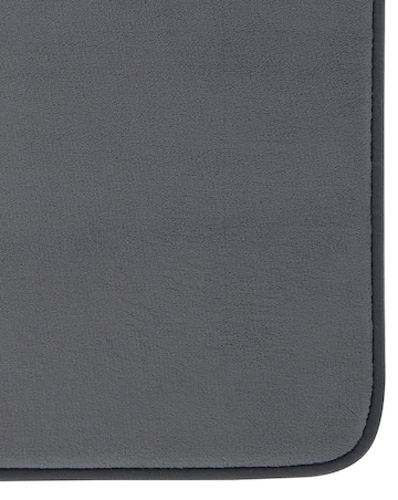 Catherine Lansfield Anti Bacterial Memory Foam Bath Mat - Charcoal