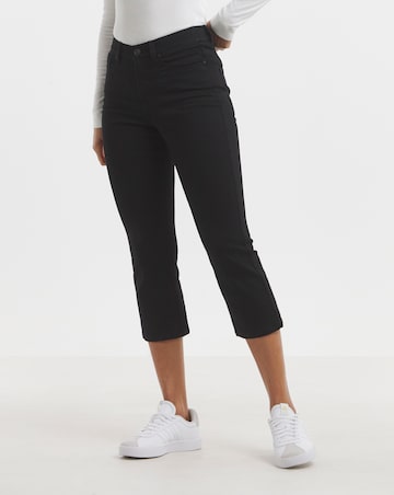 Simply Be Black 24/7 Slim Crop Jeans