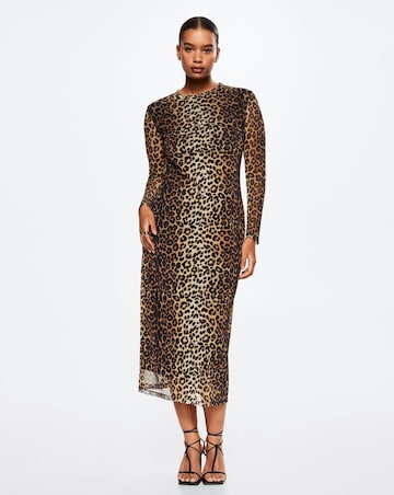 Mango Animal Print Dress