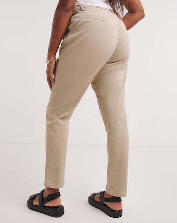 Simply Be Stone Tapered Chino Trouser