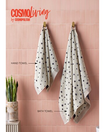 Cosmo Spot Cotton 4 Piece Towel Bale