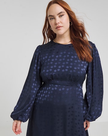 Joanna Hope Jacquard Spot Maxi Dress