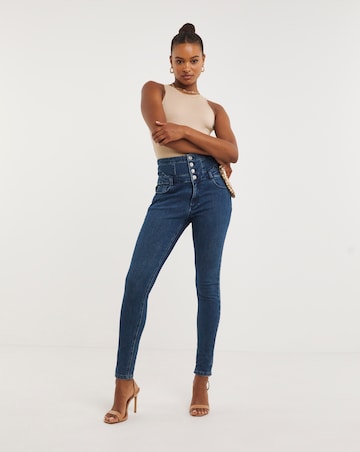 Skinny Highwaisted Corset Jeans