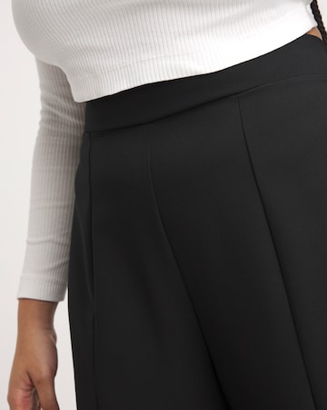 Split Front Wide Leg Trousers