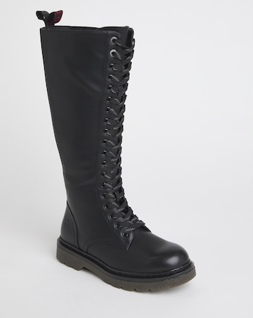 Heavenly Feet Avalon Knee High Boots Standard to Curvy Calf Wide Fit