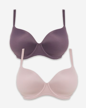 Pretty Secrets 2 Pack Smoothing Microfibre T-Shirt Bras