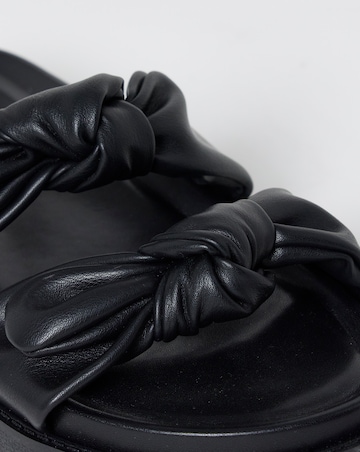 Ide Bow Detail Footbed Sandals - Extra Wide Fit (EEE)