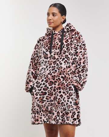 Pretty Secrets Oversized Hooded Lounge Dress with Elasticated Sleeve and Socks