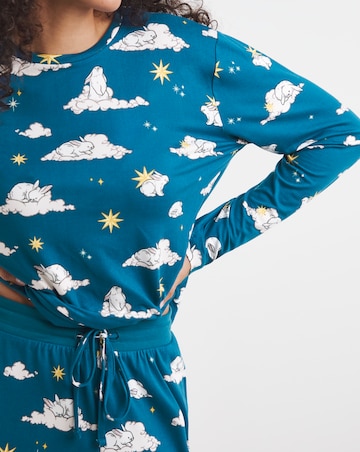 Chelsea Peers Jersey Crew Neck Rabbit Print Pyjama Set