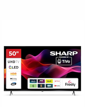 Sharp 4T-C50HM5245KB 50in 4K Ultra HD Smart TiVo LED TV with Freely