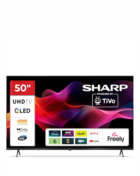 Sharp 4T-C50HM5245KB 50in 4K Ultra HD Smart TiVo LED TV with Freely
