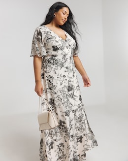 Joanna Hope Crinkle Column Dress