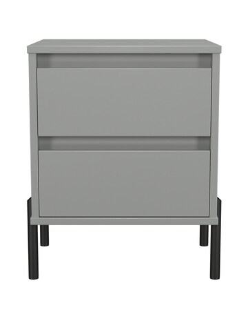Sloan Ready Assembled 2 Drawer Bedside