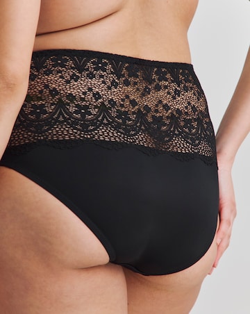 Pretty Secrets (2 Pack) Lottie Lace Full Brief Knickers Black/White