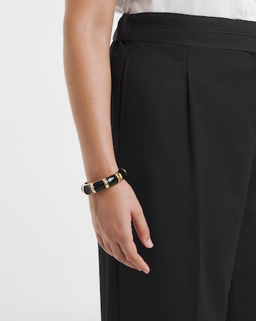 Turned Over Waistband Tailored Trouser