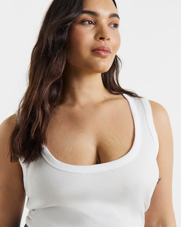 Black White Grey 3 Pack Pure Cotton Scoop Neck Tanks