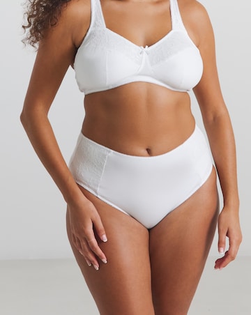 Pretty Secrets (2 Pack) New Sarah Cotton Full Fit Knickers White/Black