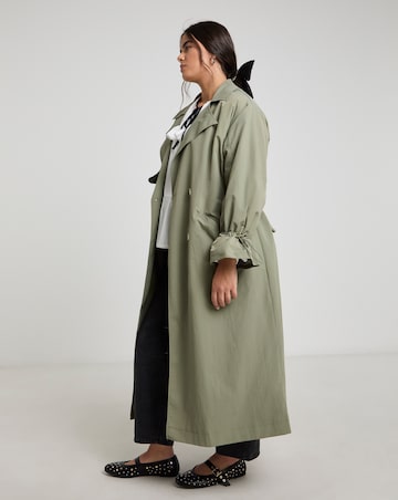Khaki Utility Maxi Trench