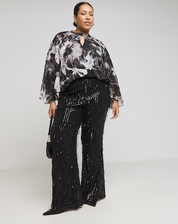Joanna Hope Sequin Tassle Trousers